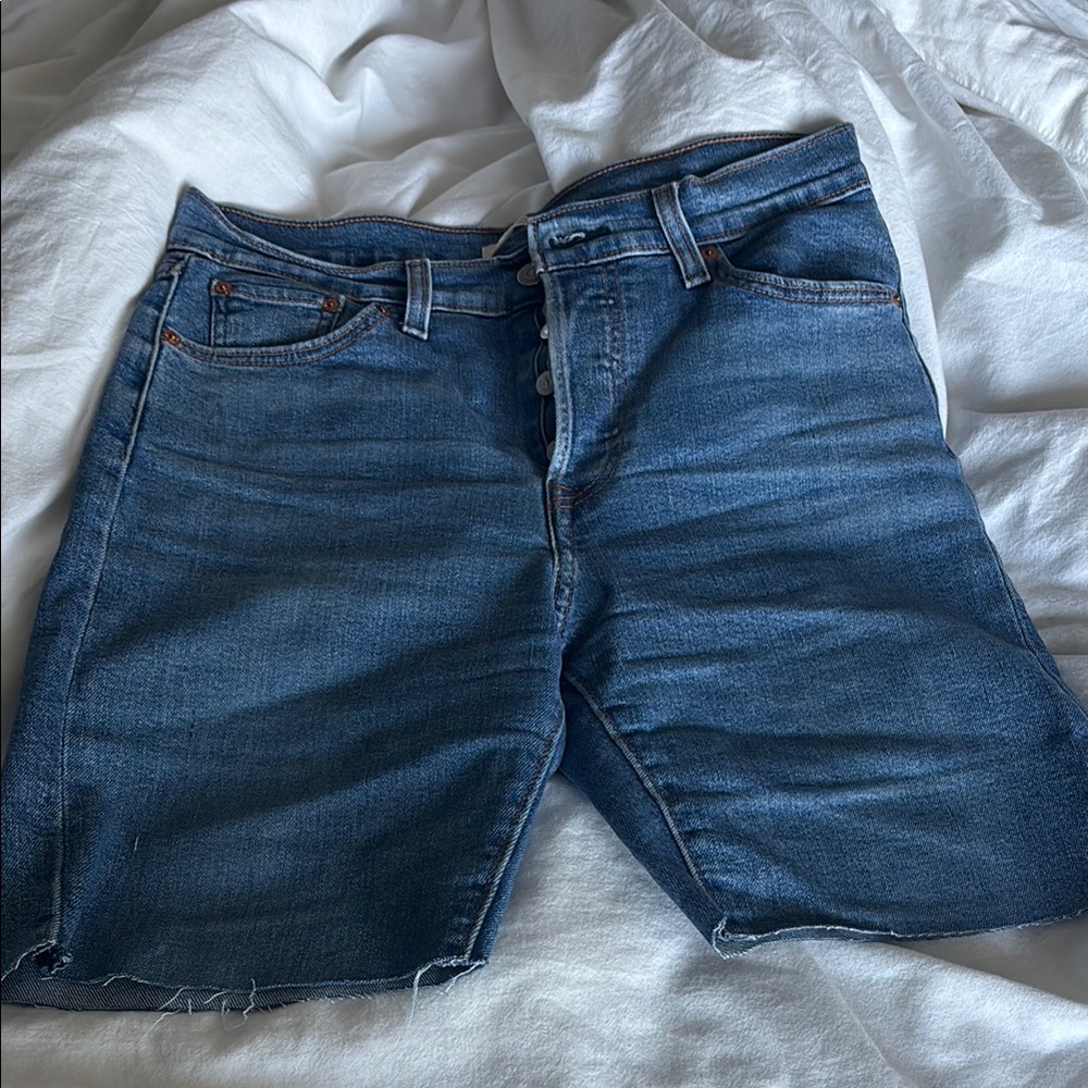 Blue Denim Levi’s wedgies Cutoff Shorts
